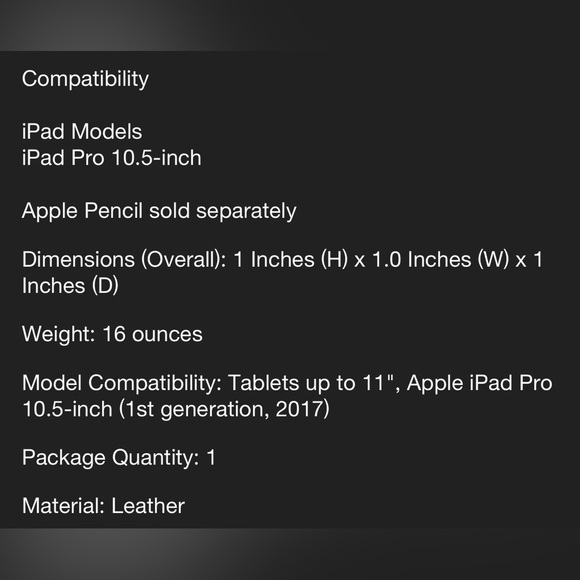 Apple leather sleeve for iPad 10.5 Pro. - Picture 3 of 4